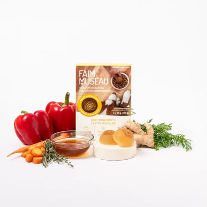 Faim Museau Healthy Delicacies Frozen Cozy Bone Broth 6 x 30g