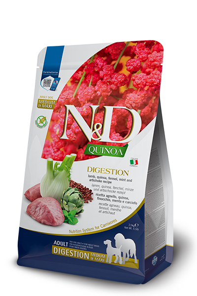 Farmina N&D Quinoa Digestion Med/Maxi for Dogs
