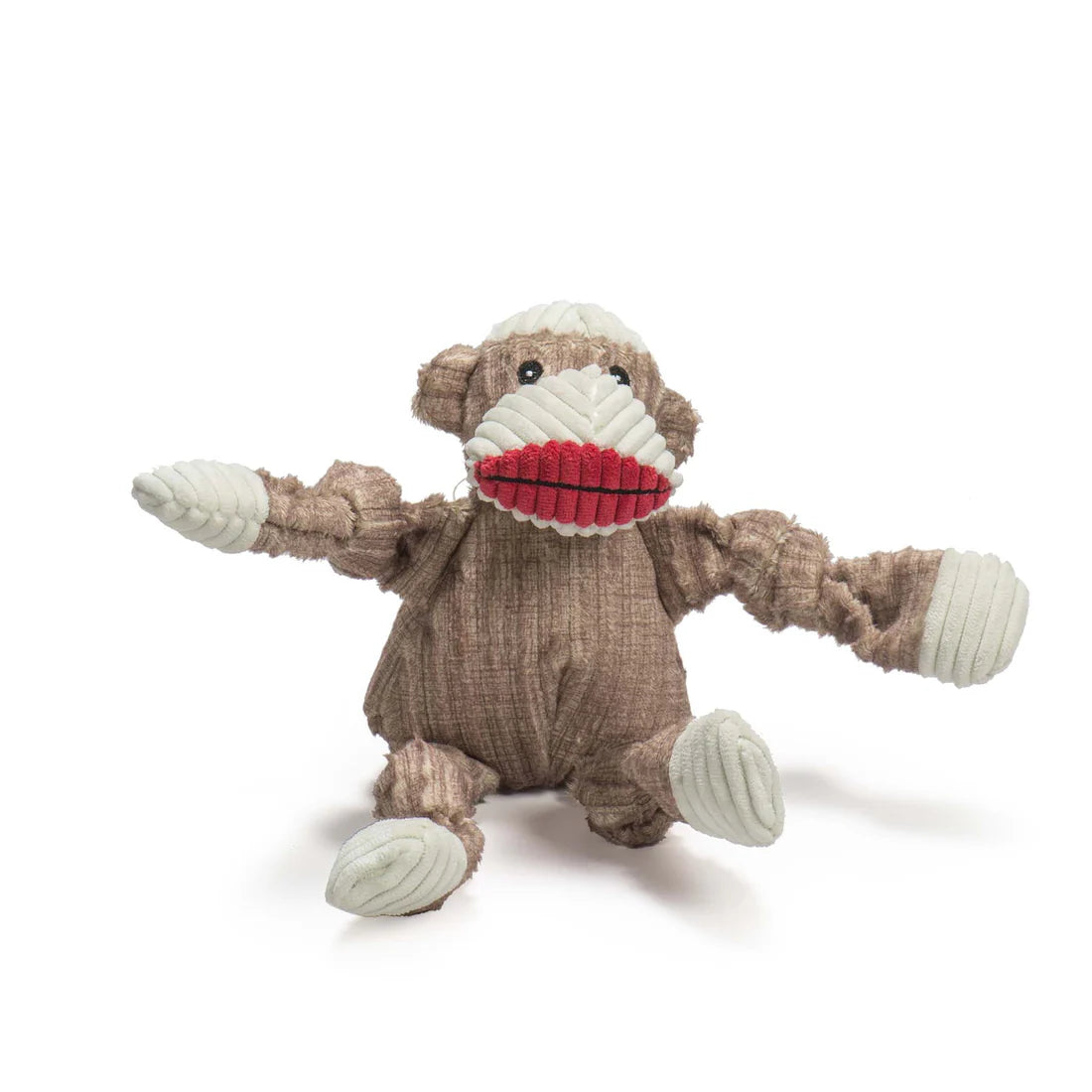 Huggle Hounds Sock Monkey Knotties Dog Toy