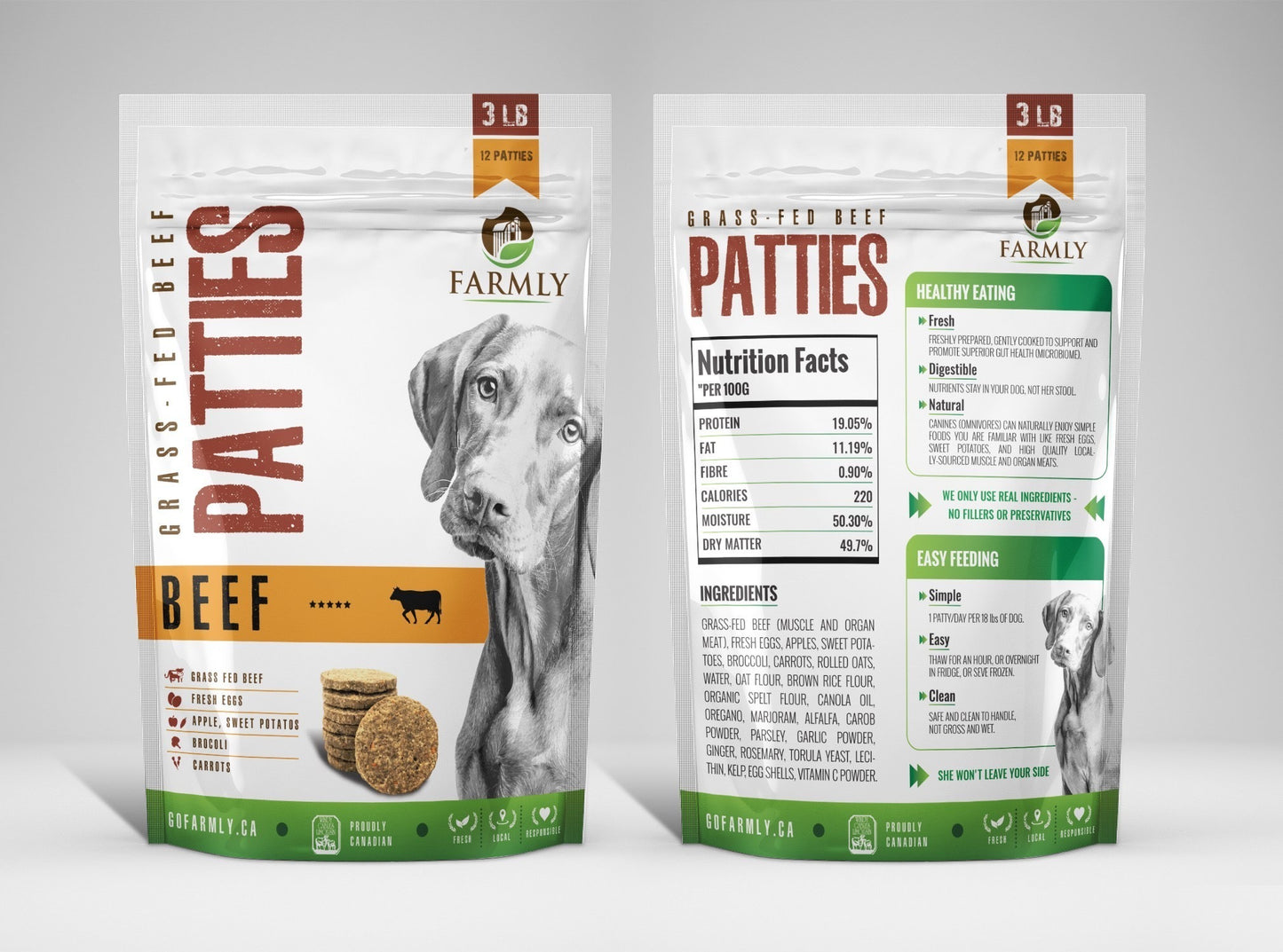 Farmly Beef Patties 3Lb