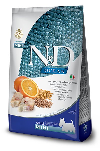 Farmina N & D  Adult Dog Mini Ocean Ancestral Grains 5.5Lb