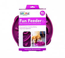 Outward Hound Purple Fun Feeder Slo-Bowl Large