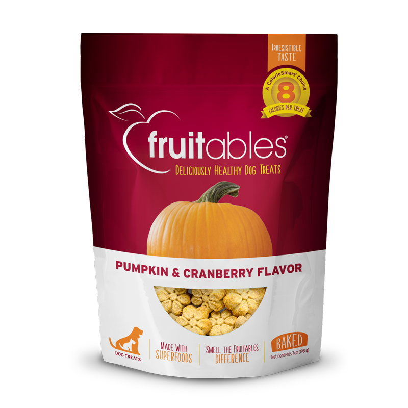 Fruitables Pumpkin & Cranberry Dog Treats 7oz