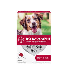 K9 Advantix II Large Dogs 11-25kg 4pk