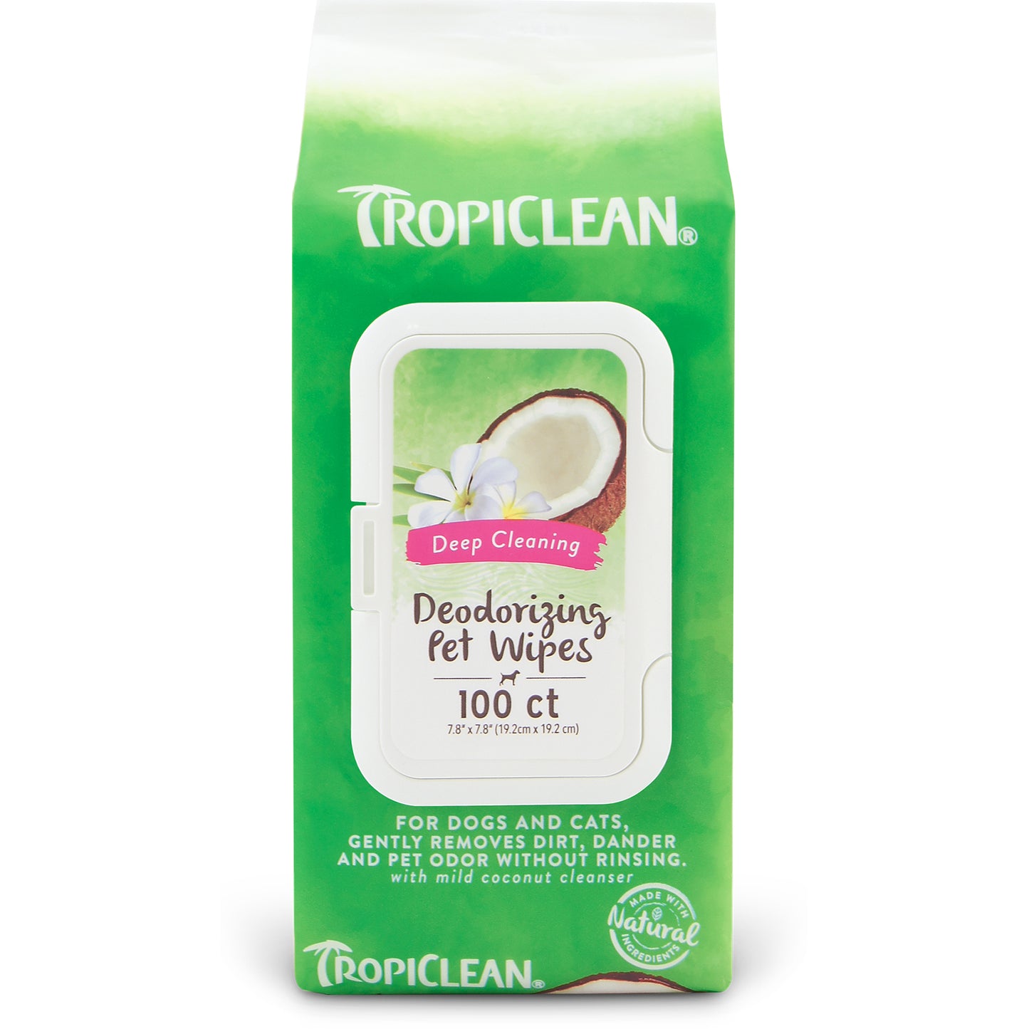 TropiClean Deep Cleaning Wipes 100pc