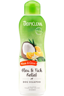 TropiClean Neem & Citrus Itch Relief from Fleas & Ticks Shampoo 20oz