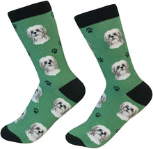 Unisex Sock Daddy Shih Tzu,  Tan And White