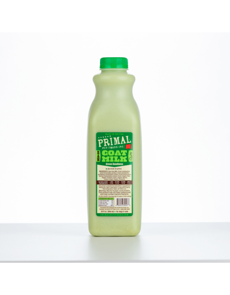 Primal Pet Foods Green Goddess Raw Goat Milk 32oz