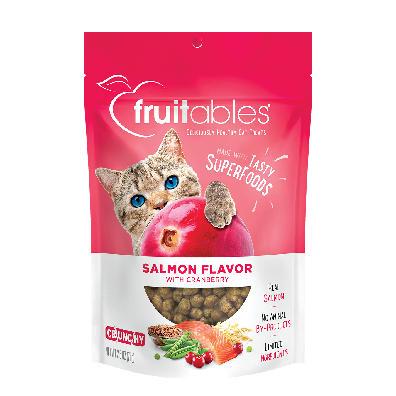 Fruitables Salmon & Cranberry Cat Treats 2.5oz