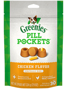 Greenies Dog Pill Pockets Chicken Flavour Capsule 7.9Oz