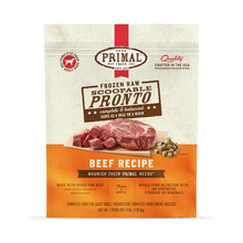 Primal Pet Foods Canine Beef Pronto Formula Trial 0 .75Lb