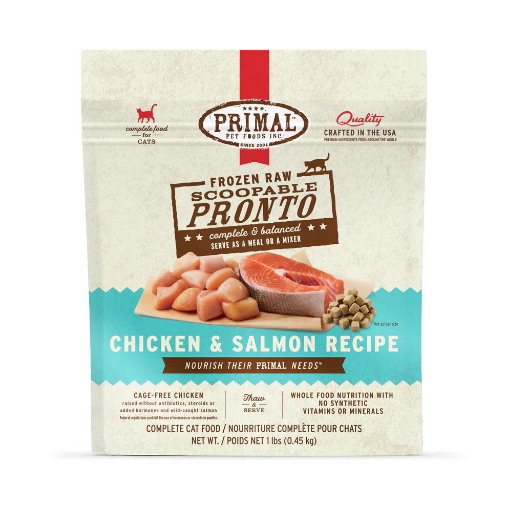 Primal Pet Foods Feline Chicken & Salmon Pronto Formula 1Lb