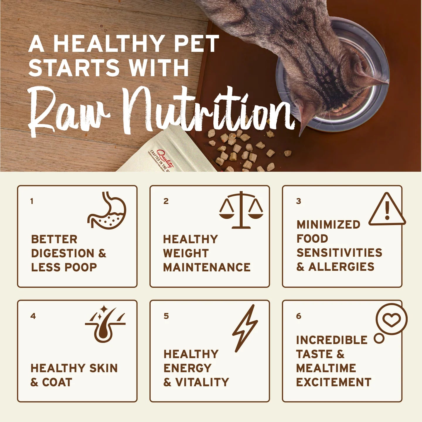 Primal Kibble In The Raw Chicken & Fish Cat 1.5lb