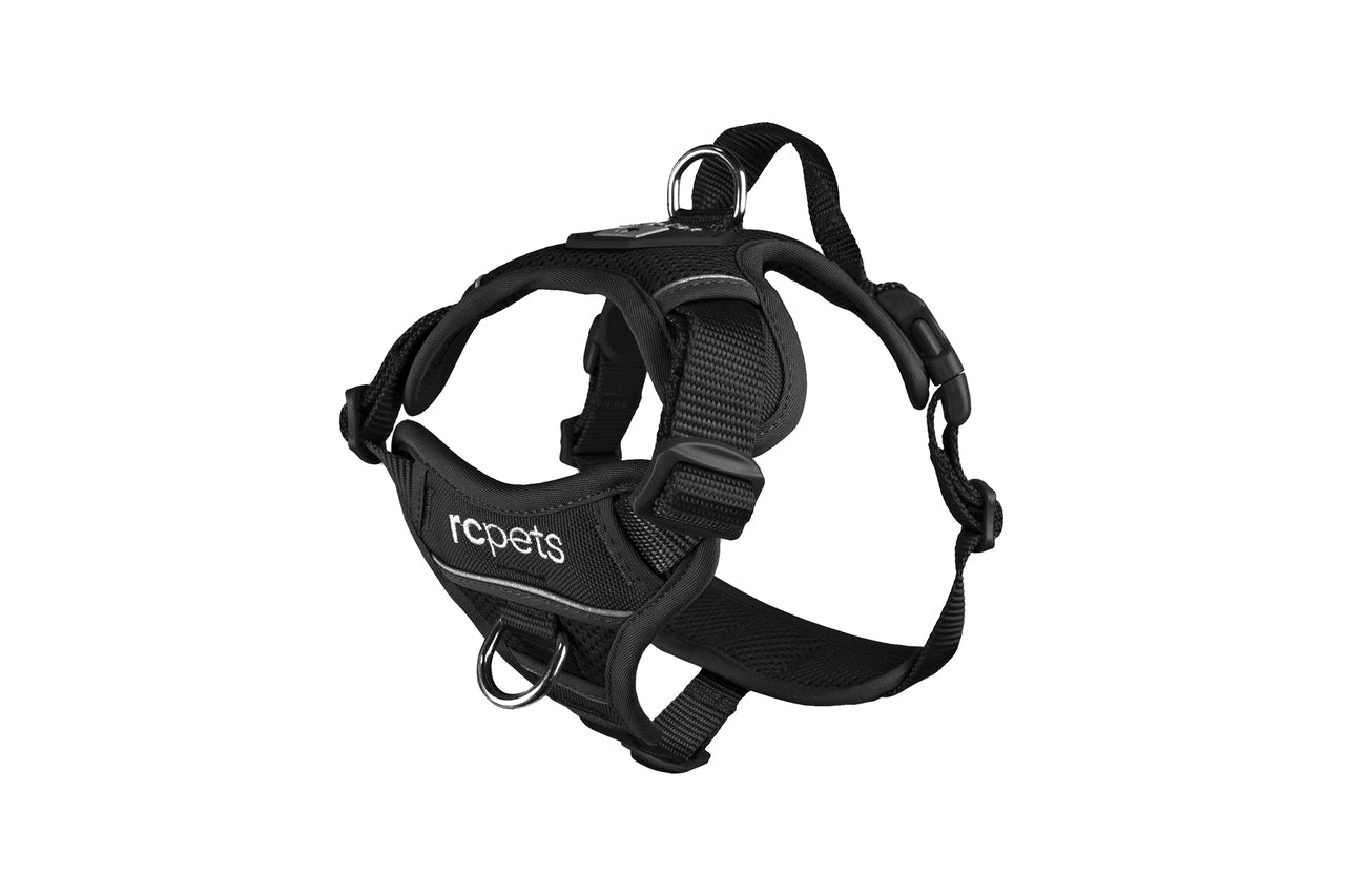 RC Pets Black Momentum Control Harness