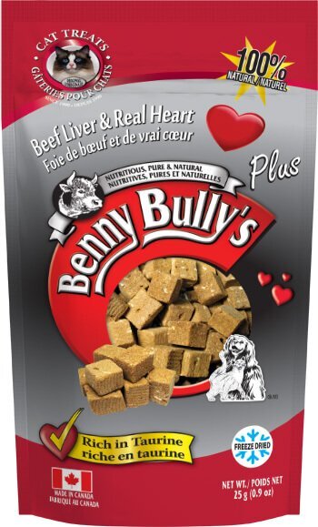 Benny Bully's Liver Plus Heart Cat Treats 25g