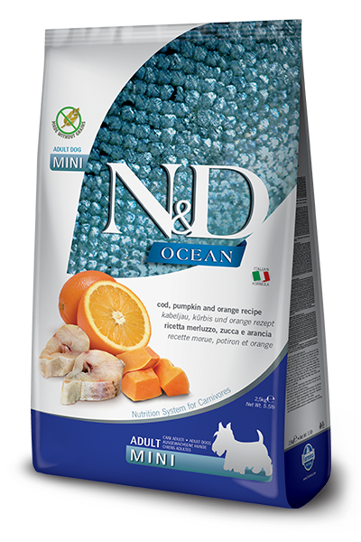 Farmina N & D Pumpkin, Ocean & Cod Mini for Dogs 7kg