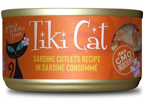 Tiki Cat Tahitian Grill Sardine Cutlets Recipe 6oz