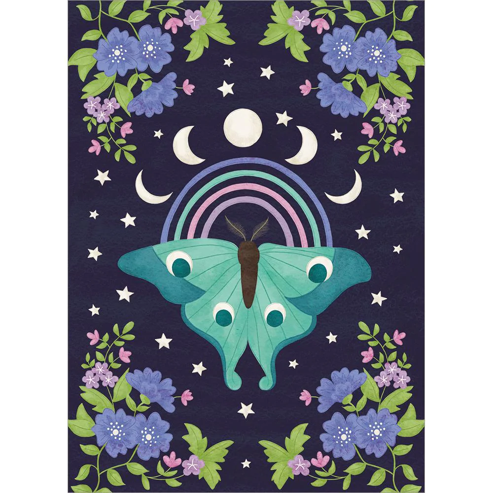 Tree Free Lunar Moth Blank Card