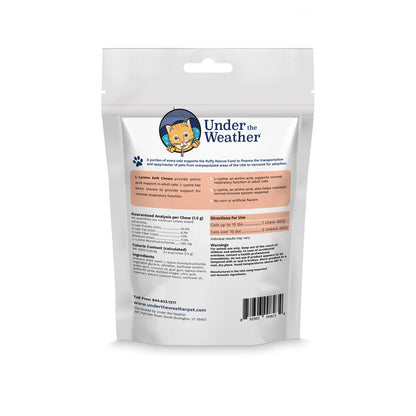 Under The Weather L-Lysine Soft Chews for Cats 90ct