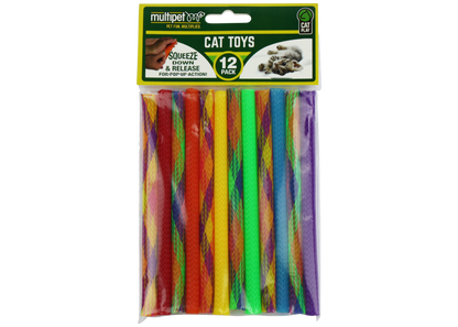 Multipet Kitty Straws 7in 12 Pack