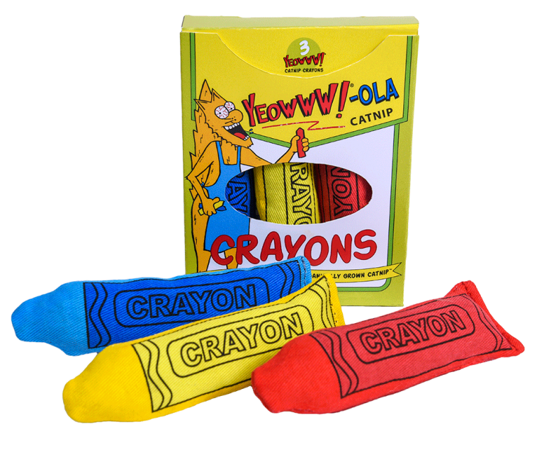 Yeowww! Catnip Crayons 3/pk