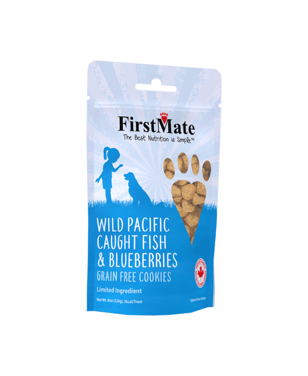 First Mate Fish with Blueberry Mini 8oz Dog Treats