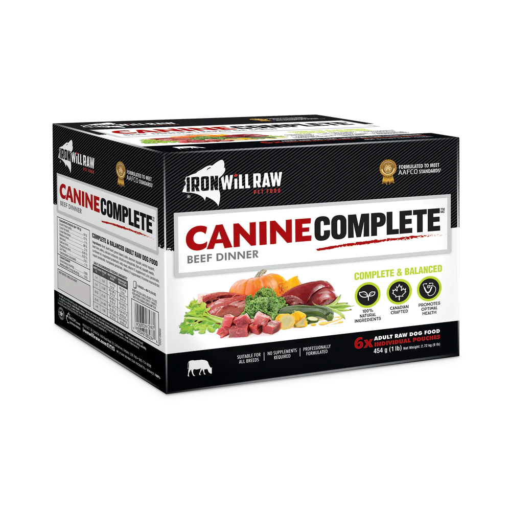 Iron Will Raw Canine Complete Beef Dinner 6lb