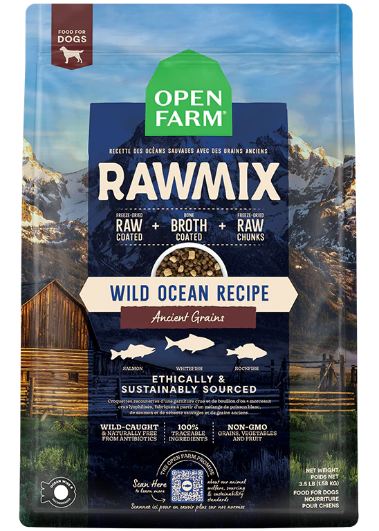 Open Farm RawMix Wild Ocean with Ancient Grains Dog Food