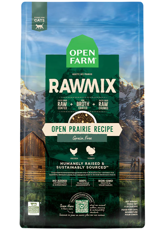 Open Farm RawMix Open Prairie Grain and Legume Free Cat Food