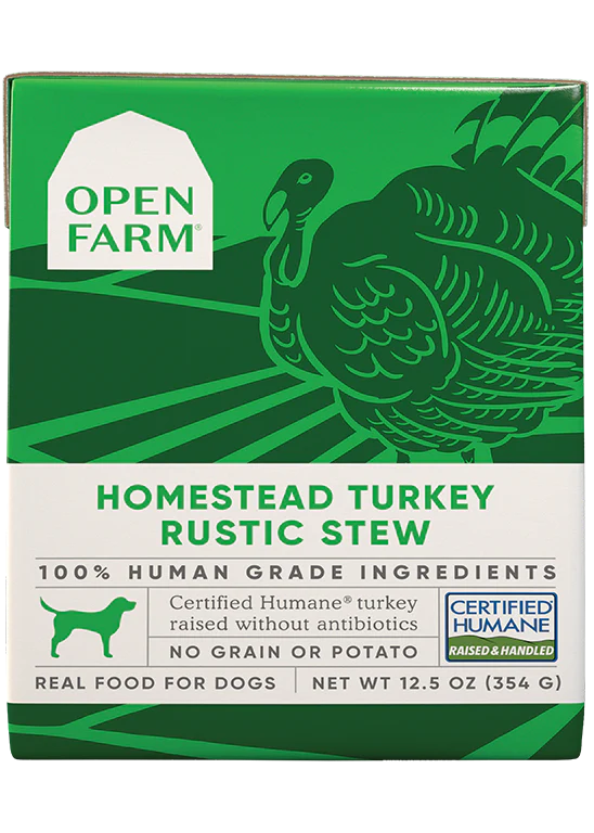 Open Farm Homestead Turkey Rustic Stew for Dog 12.5oz