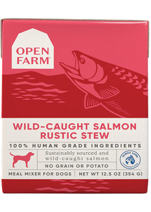 Open Farm Wild-Caught Salmon Rustic Stew for Dog  12.5oz