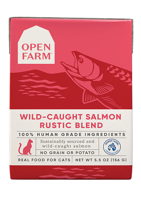 Open Farm Wild-Caught Salmon Rustic Blend Wet Cat Food 5.5oz