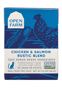 Open Farm Chicken and Salmon Rustic Blend Wet Cat Food 5.5oz