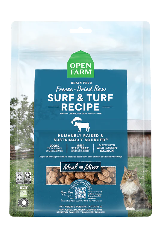 Open Farm Surf & Turf Freeze-Dried Raw Morsels Cat Food