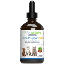 Pet Wellbeing Thyroid Support Gold for Hyperthyroid 2oz