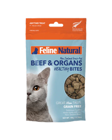 Feline Naturals Beef & Organs 50g Healthy Bites Cat Treats