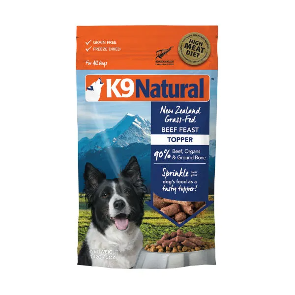 K9 Natural Beef Feast 142g Dog Topper