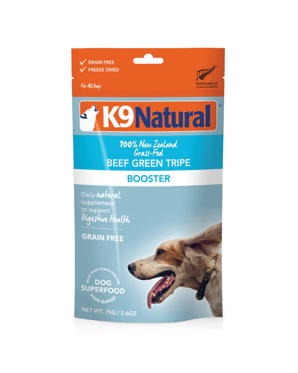 K9 Natural Beef Green Tripe 75g Dog Booster