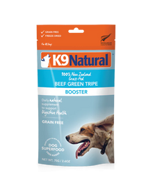 K9 Natural Beef Green Tripe 75g Dog Booster