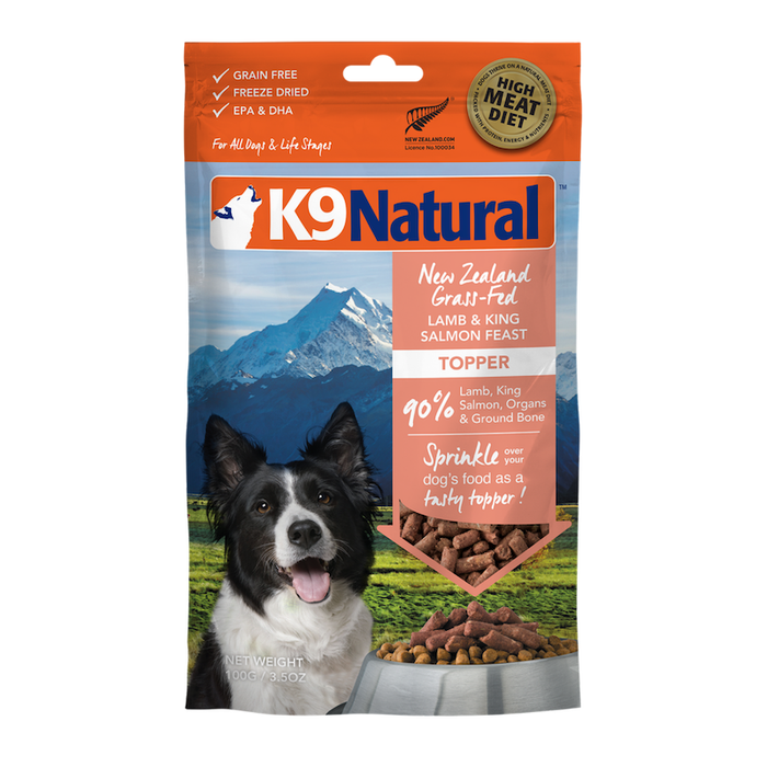 K9 Natural Lamb & King Salmon 100g Dog Topper