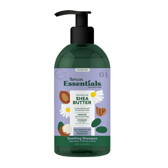 Tropiclean Essentials Shea Butter & Chamomile Shampoo 16oz