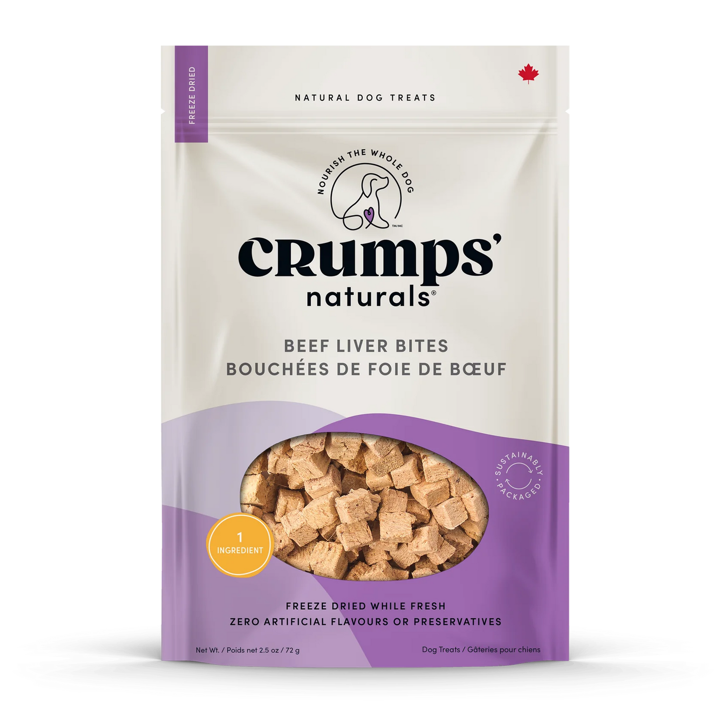 Crumps Naturals Beef Liver Bites 72g