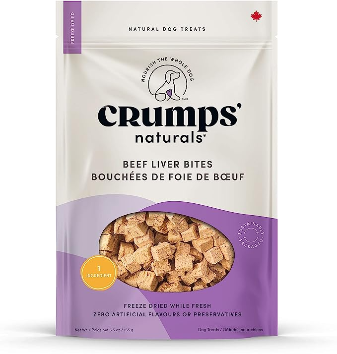 Crumps Naturals Beef Liver Bites 155g