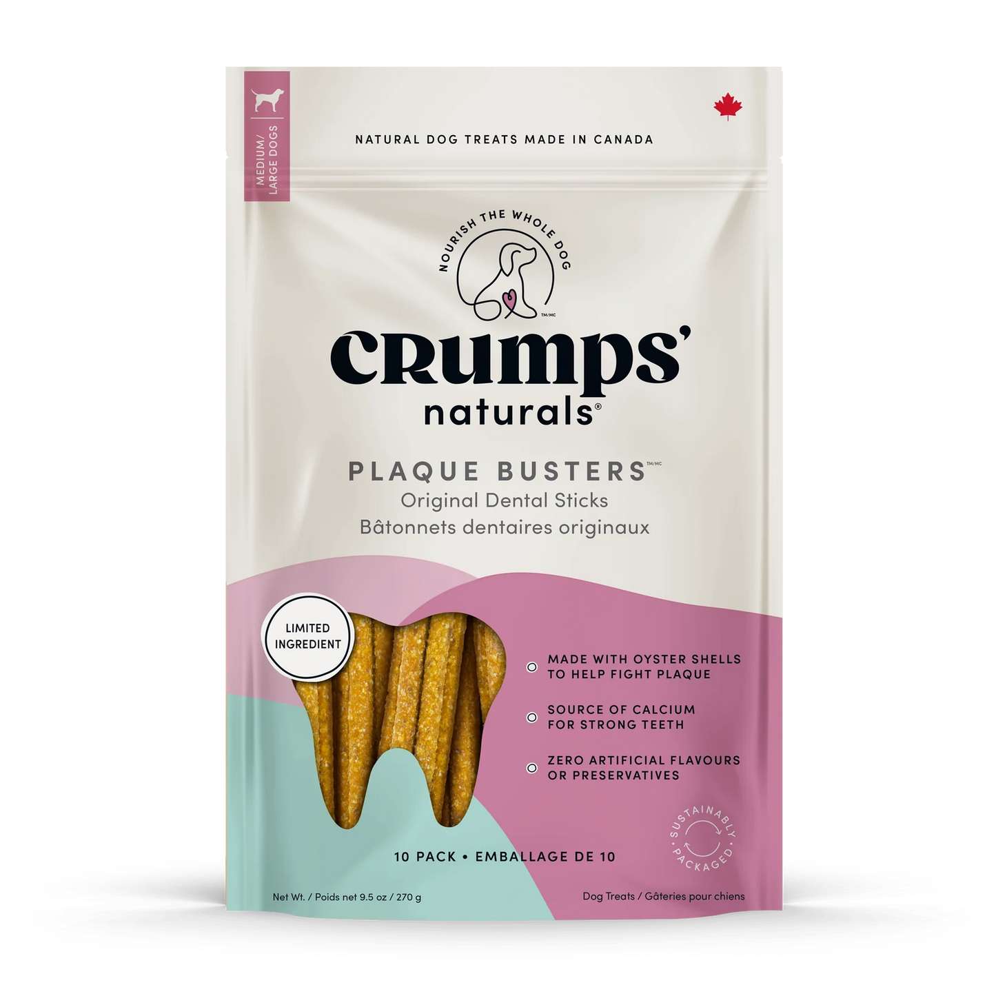 Crumps Naturals Plaque Busters Original 10 pc