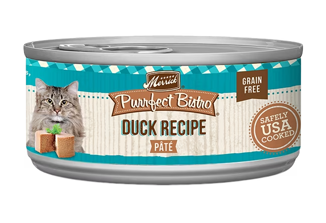 Merrick Purrfect Bistro Duck Pate For Cats 5.5oz