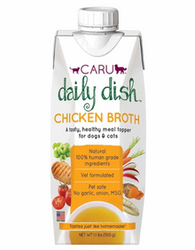 Caru Daily Dish Chicken Broth for Dogs & Cats 17.6oz