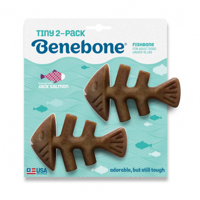 Benebone Fishbone Tiny 2pk