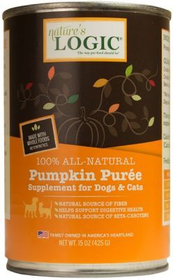 Nature's Logic 100% All Natural Pumpkin Puree for Dogs & Cats 15oz