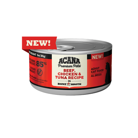 Acana Premium Pate Beef Recipe in Bone Broth for Cat 5.5oz