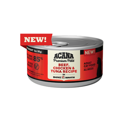 Acana Premium Pate Beef Recipe in Bone Broth for Cat 5.5oz